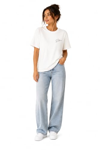 Image of Women's Cotton T-Shirt | Over Sized Fit Half Sleeve | 100% Cotton Women T Shirt