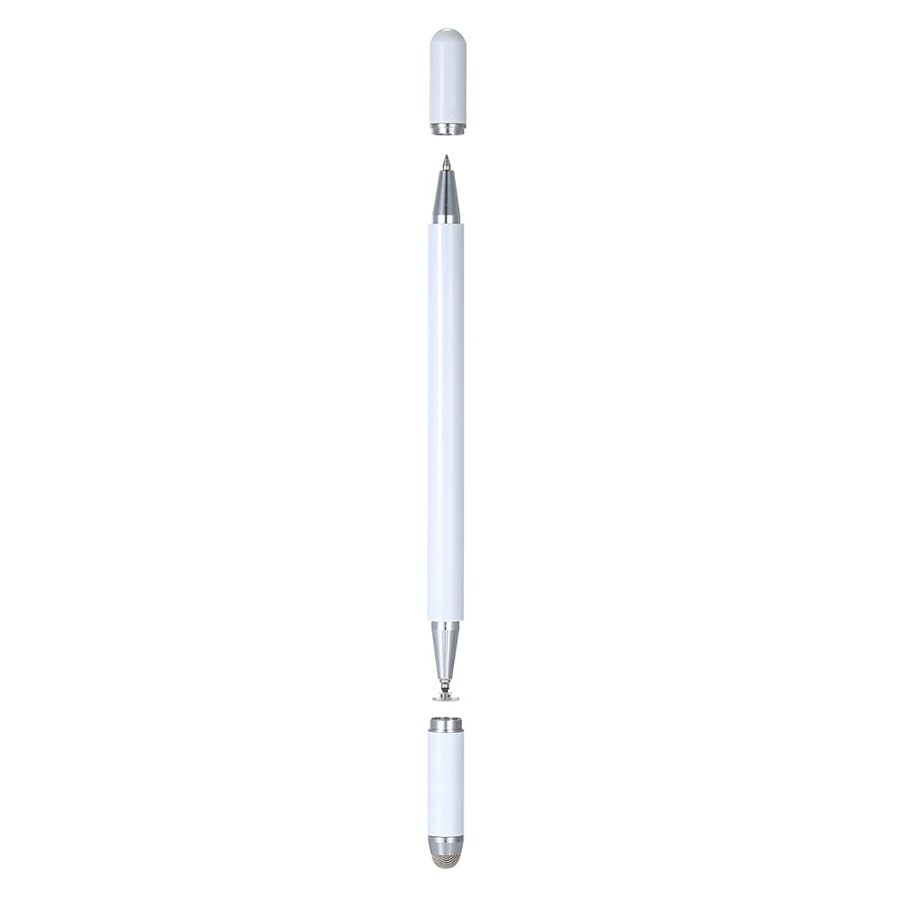 Universal Passive Stylus Pen Capacitive Pen Sensitive Touch Smooth Writing Compatible with Android iOS Systems White