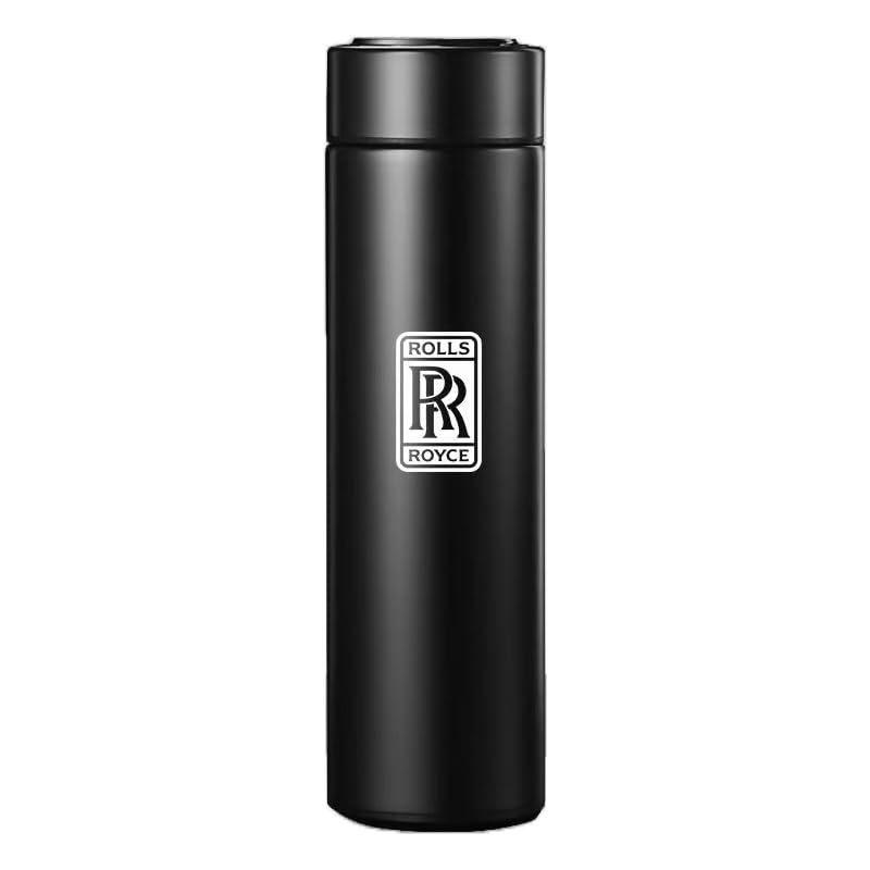 FOGZNB Termo para líquidos, 500 ml de Capacidad, Acero Inoxidable, Mantiene Caliente 12 Horas, Mantiene frío 24 Horas. para Rolls-Royce Spectre 2023-2025.