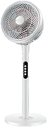 yoo Portable Air Conditioners Oscillating Floor Fan Adjustable Standing Pedestal 5-Blade Air Circulating Fan with Button Control 3 Speed Setting Height Adjustable 11.0 Inches