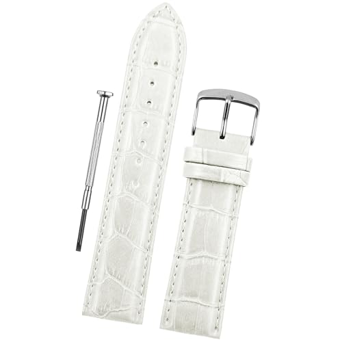 Image of DBLACK ''HIKRO'' Leather Watch Strap, Bamboo Design Full Padded Watch Belt / / For 18mm, 20mm, 22mm, 24mm, or 26mm Watch Band (Choose Your Size & Color)