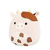 Squishmallows Original 14in Nightingale The Brown Cow with Spots – Official Jazwares Plush (Large) #3