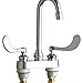 Chicago Faucets 895-E72-317ABCP Hot And Cold Sink Faucet, 0.5 GPM, Chrome, , 5.7 