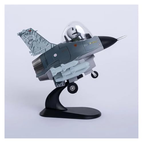 Avión de metal F16 Q-Version para decorar tu escritorio de oficina o estantería 6
