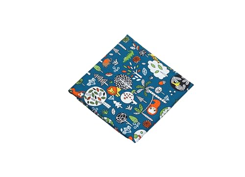 CraftsFabrics Patchwork Stoffe Paket – 8 Stück 40×50 cm – 100% Baumwolle Stoffe – Fat Quarter Stoffpaket Kinder Tiere– Baumwollstoff für Nähen, Quilten, Patchwork, Basteln, Baby Kleidung, DIY Projekte