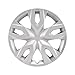 CCI Wheel Cover IWC55617S, 17 Inch, 7 Double Spoke, Painted, Silver, Automotive Grade ABS, Set of 4, Fits 2021-2022 Toyota C-HR - LE Model/ 2022-2025 Toyota Corolla Cross - LE Model