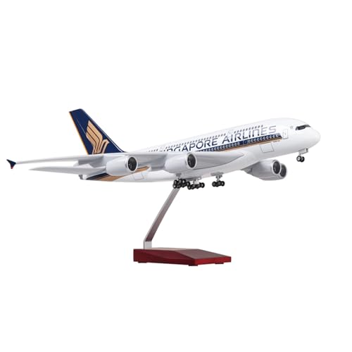 Modelo de avión de pasajeros Airbus A380 para decorar despachos y salones elegantes
