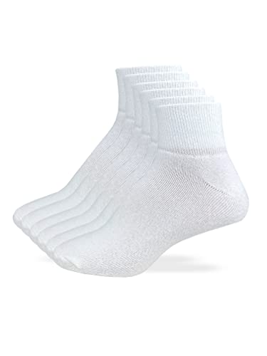 Wrangler Women's 75% Cotton Cushion Everyday Quarter Socks (6 Pairs)