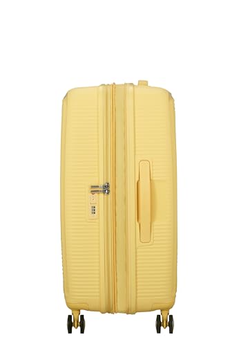 American Tourister Soundbox - Hartschalen-Koffer Mittelgroß, 67 cm - Trolley mit 4 Rollen, TSA-Schloss, erweiterbar & leicht, 71.5/81L, Gelb (Pastel Yellow)