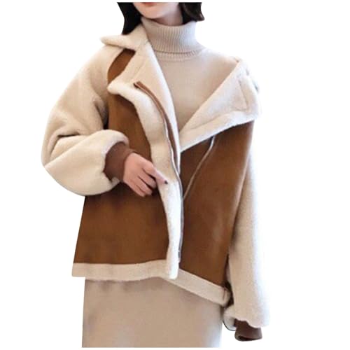 Boat Neck Coats for Women Winter Fall Long Sleeve Color Block Jackets Outfits Women 2025 Trendy Y2K