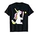 Camisetas de softbol para niñas adolescentes, camiseta de unicornio de murciélago de softbol Camiseta