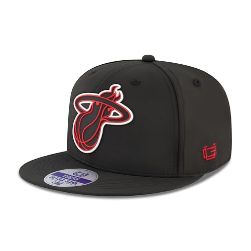 Ultra Game Youth NBA Official Ultimate Snap Back Baseball Cap Hat Miami Heat Black One Size