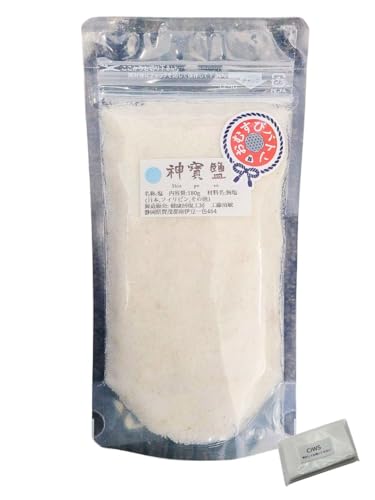 神宝塩 天然塩 海塩 塩 ミネラル 清め塩 盛り塩 粗塩 食べる 旨 雪 調味料 ポケットティッシュ (180g)のサムネイル