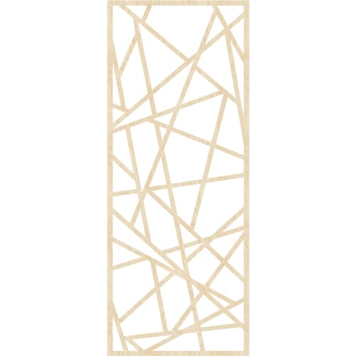 Image of Conway Decorative Pierced Fretwork Wood Wall Panels, 21 3 /8 inchW x 54 3 /8 inchH x 1 /4 inchT, Birch