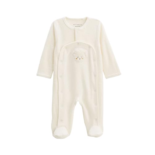 Petit Béguin - Pyjama bébé en velours ouverture pont Câlins