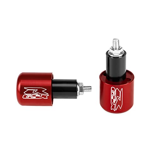 BarBaren CNC Bar ends Handlebar Grip End Caps For GSX-R600 1999-2021 GSX-R750 2000-2021 GSX-R1000 2001-2016 Red