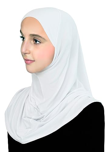 Pre-Teen Girls Instant Hijab Cotton One piece Amira Head Scarf