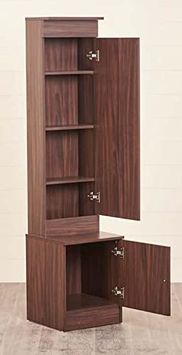 Image of MAMTA DECORATION Engineered Wood Dressing Table with Storage for Living Room Bedroom Wooden Vanity Tables (Brown)