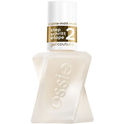 Essie Smalto Top Coat, Per Unghie Effetto Gel dal Risultato Professionale, Finish Matte, Lunga Durata Fino a 15 Giorni, Gel Couture, 13,5 ml