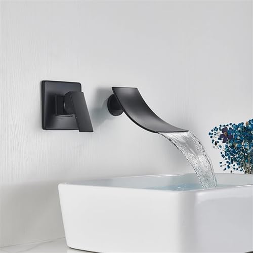 Robinet de lavabo à effluent doux et cascade pour mitigeur mural deux pièces - 6