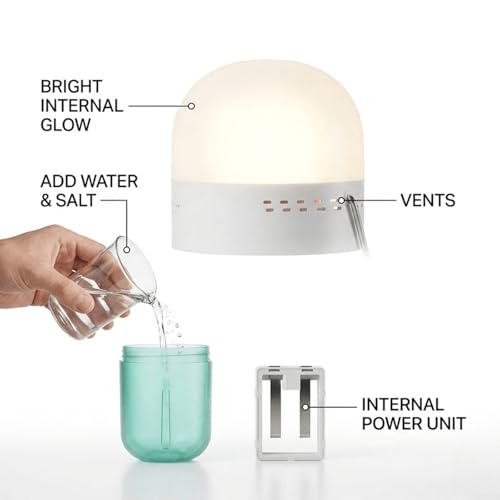 Lanterne sans piles et lampe d'eau salée survie extérieur