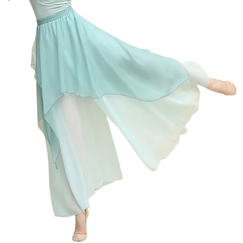 ONUYGCFH Adult Classical Dance Practice Pants Flowing Chiffon Chinese Modern