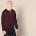 Amazon Essentials Men's Slim-Fit Long-Sleeve Henley Shirt, Burgundy, XX-Large