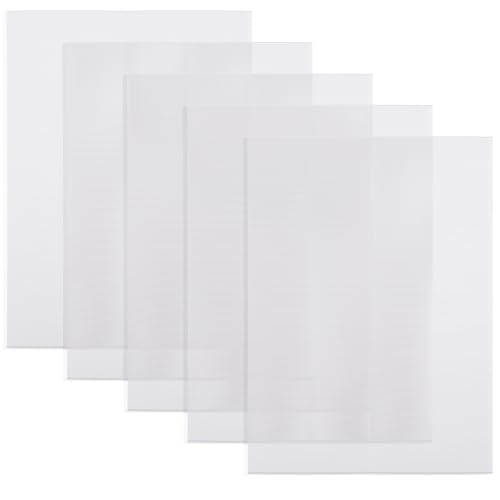 Fursuit Eye Mesh 5 Sheets 0.5mm White Buckram Mesh 11.8in x 7.87in Waterproof Printable PVC Eye Meshes Sheet for Mask Cosplay Props Fursuits Handicrafts Making