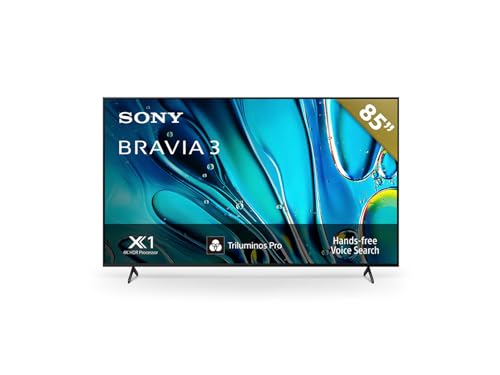 Consejos para Comprar sony pantallas . 48 Sony BRAVIA 3 Pantalla 85” 4K HDR Google TV Serie S30