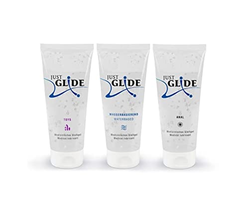 ORION Just Glide Gleitgel 3x200 ml, 600 ml, wasserbasiert, vegan