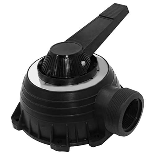 Wlinfetity Conjunto de cubierta 77704-0104 para válvula multipuerto Sta-Rite WC112-148A/WC112-147, pieza de equipo de piscina de plástico negro compatible con piscinas de spa y jardín