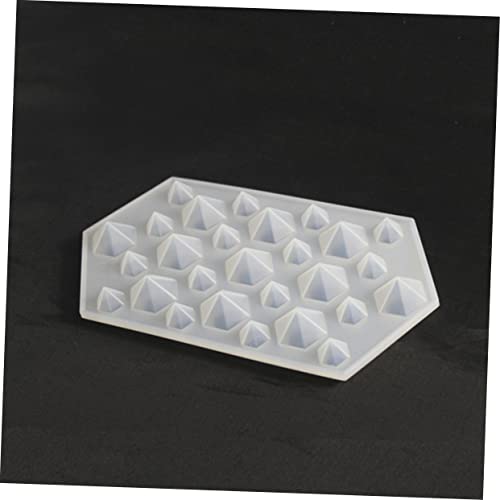 Molde de hielo de silicona transparente con forma de diamante miniatura 2