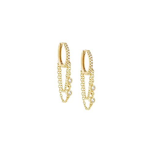 Boucles d'oreilles cerceau en argent 925 à porter au bureau ou pour sublimer vos soirées