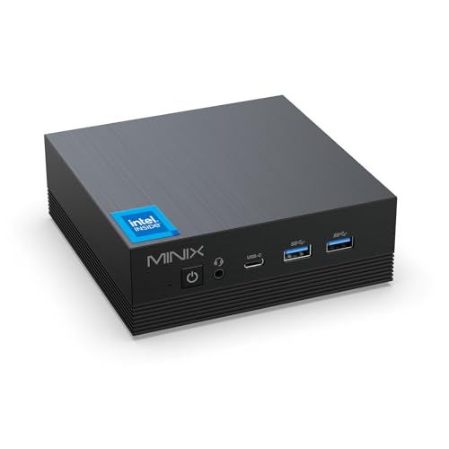MINIX Z150 Aero Mini PC, Intel N150 (Upgraded N100), 16GB DDR4, 512GB PCIe 3.0 NVMe SSD Micro Mini Computer, 4K Triple Display/1GB+2.5G Dual LAN/USB C/WiFi 5/BT5.1/Vesa Mount/Auto Power On