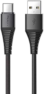 ROCK 3A Hi-tensile Type-C Charging Data Round Cable 250 CM-Black