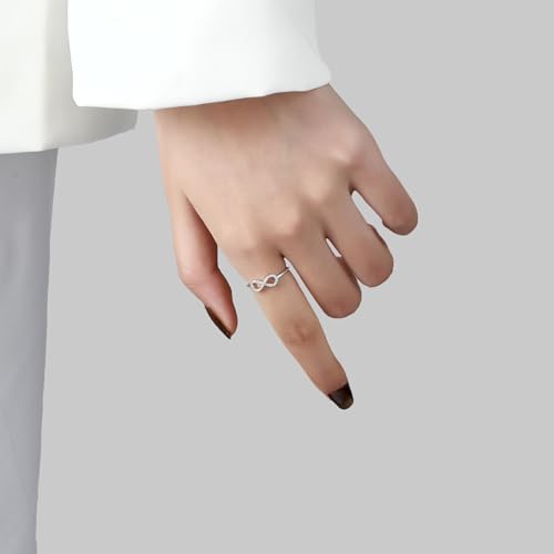 Image of SALTY Anti Tarnish Finger Ring for Women | Adjustable Fancy Jewellery Design | Fashion Accessories for Girls | Minimal Jewelry | Gift for Diwali, Christmas, Marriage, Birthday