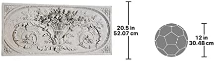 Design Toscano Le Bouquet Grand Sculptural Wall Frieze in Antique Stone