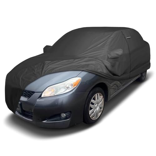 Image of iCarCover Premium Custom Car Cover for 2003-2014 Toyota Matrix Heavy Duty Waterproof All Weather Rain Snow UV Sun Protector Custom Fit Full Exterior Indoor Outdoor Protection Car Cover (Black)
