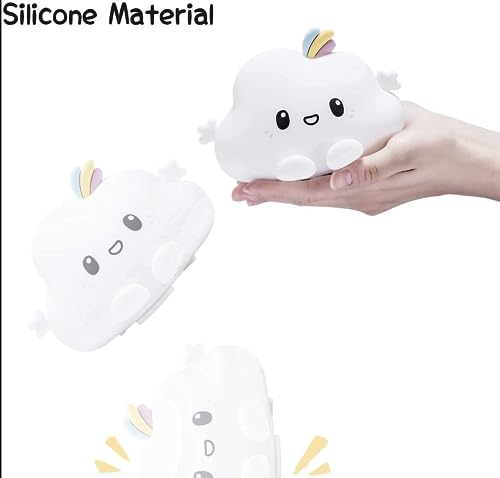 Luz nocturna bebé forma nube recargable USB LED color miniatura 5