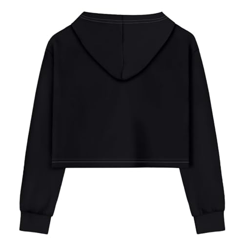 Long Sleeve Crop Tops for Girls Kids' Fashion Hoodies & Sweatshirts Kawaii Clothes2