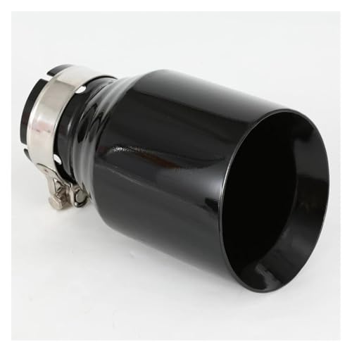 Tuyau d'échappement en inox noir pour remplacer une sortie de pot usée et rouillée