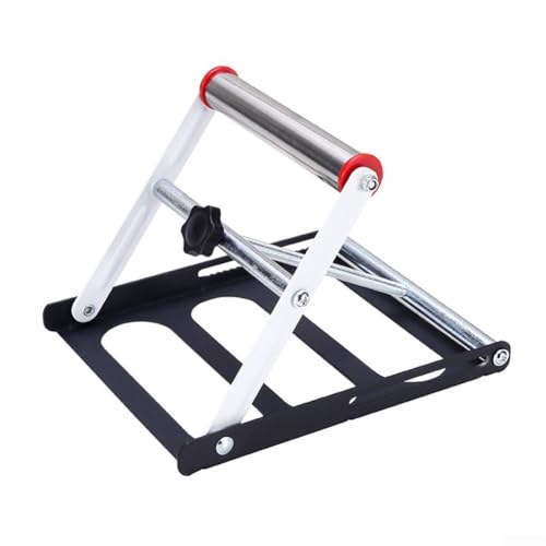 Yuanpgky Soporte ajustable para máquina de corte de 40 a 135 mm de altura, palés de sierra de mesa de hierro de acero para cortar azulejos y materiales, diseño plegable para un fácil almacenamiento