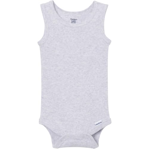 Image of Gerber Baby Girls Multi-Pack Sleeveless Onesies Bodysuit