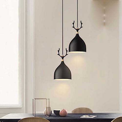 Pendant lighting fixture américain métal lampe suspendue LED pour restaurant