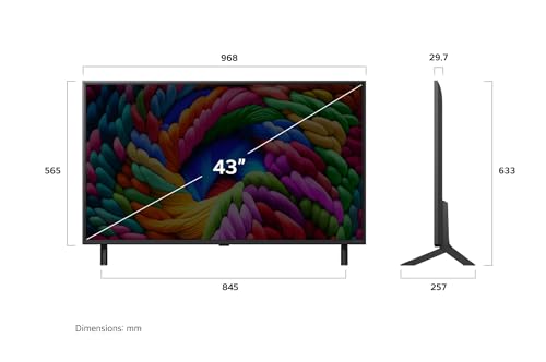 LG NANOCELL AI 2025 TV | 43NANO90| 43 Zoll (108cm) | 4K UHD | HDR10 | webOS 25 | Telekommade AI Magic Remote | Alexa, Google Assistant | Netflix Disney+ C+ Prime Video | AirPlay 2 | Reine Farben