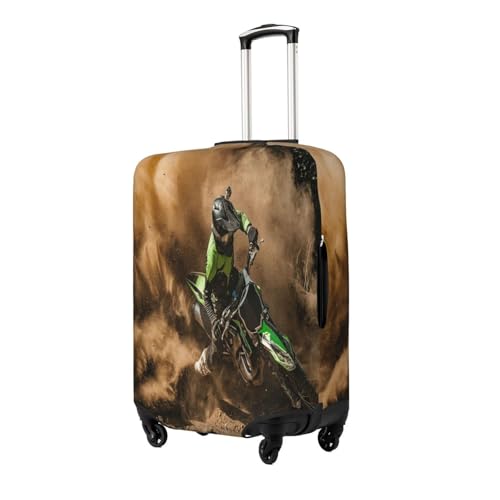 Motocross Dirt Bike Luggage Cover for Suitcase, Suitcase Cover Protector Fit 29-32 Inch Luggage Travel Accessories, XL2