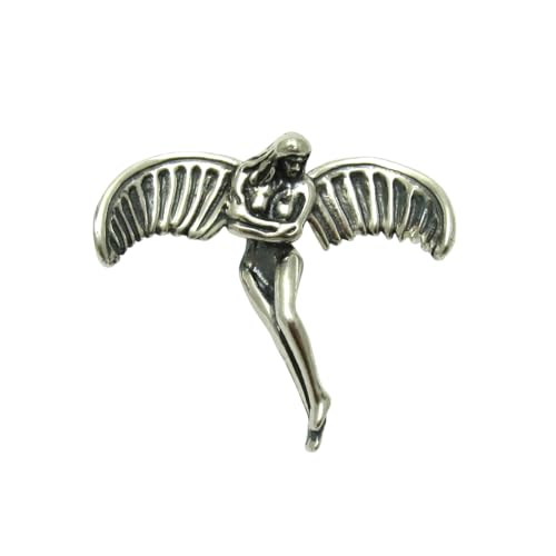Broche ange en argent massif 925 Empress chef-d'œuvre de joaillerie