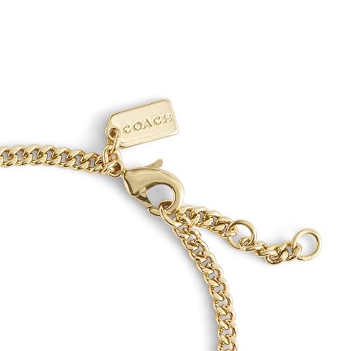 COACH Women's Signature Carabiner Heart Link Bracelet4