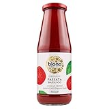 Biona Bio Passata Basilico mit frischem Basilikum, 680 g (12er-Pack) – geschmeidige Tomatensauce mit Kräuteraromen, ohne Zuckerzusatz, vegan