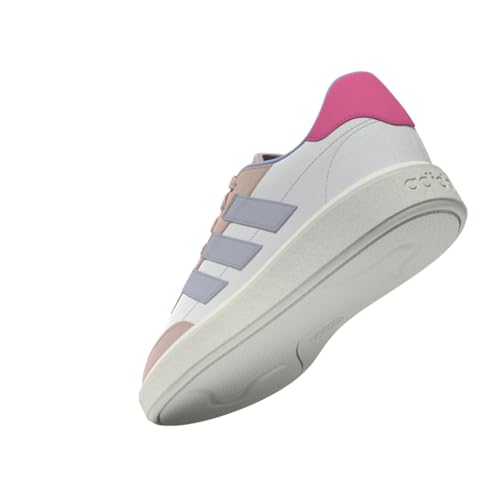 حذاء تنس كورتبلوك للنساء من اديداس - لون أبيض (فوت وير وايت)/ رمادي (داش جري)، مقاس 44